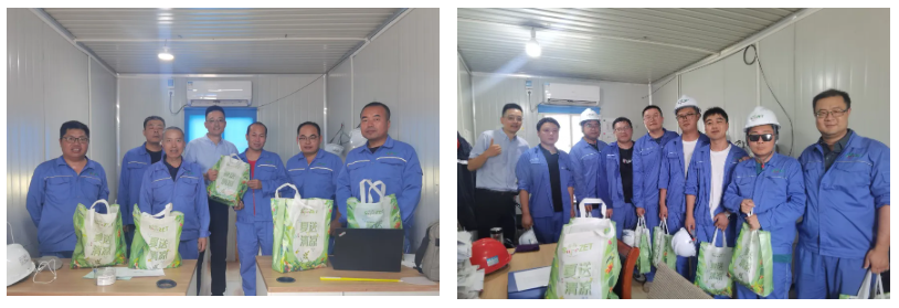 关怀一线 致敬匠心 | U8国际开展项目现场夏日“送清凉”慰问活动